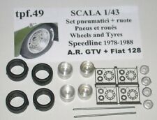 RUOTE 1/43 SPEEDLINE ALFA ROMEO GTV - FIAT 128/128 COUPE' 1978-88  TRON  TPF49