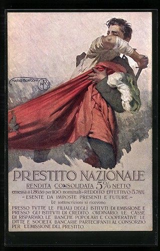 Cartolina artista prestito - cartolina, d'artista