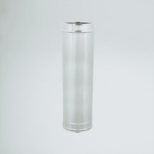 TUBO DOPPIA PARETE INOX 1000mm