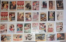 Collezione Ciak Mini Locandine Film Dal 1940 Al 1950 30 Pezzi Cartoline Movie 
