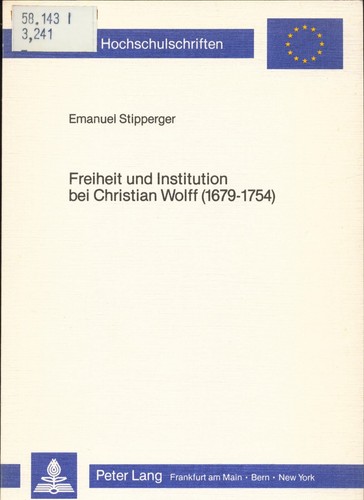 Freiheit und institution bei - freiheit,