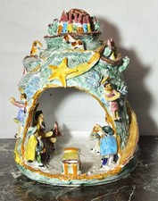 Presepe in ceramica vietrese- Firmato Procida, Arte sacra Vietri - Anni '70