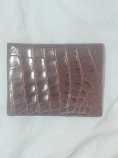 Portafoglio Vintage Pelle Di Coccodrillo