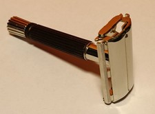 Rasoio Di Sicurezza, Vintage American Razor, Gillette Black Flare Tip