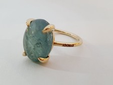 anello con acquamarina