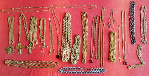 Col01 lotto vintage collana - vintage,