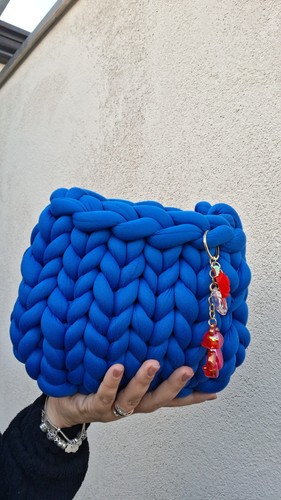 Borsa marshmallow fatta mano - borsa,