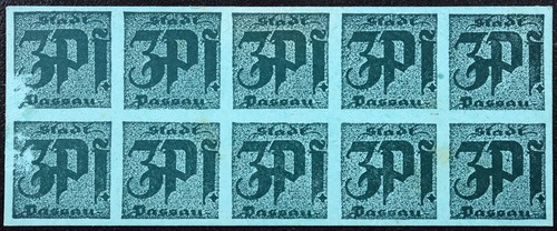 Passau circa 1920 - 10x3, pfennig