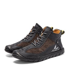 Stivali pelle retrò cuciti a