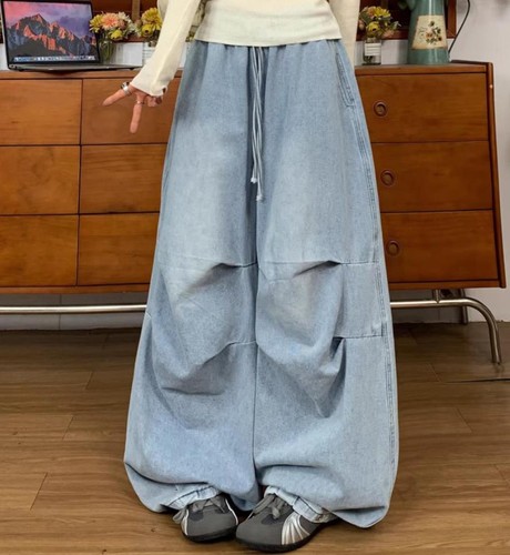 Jeans uomo blu denim dritto