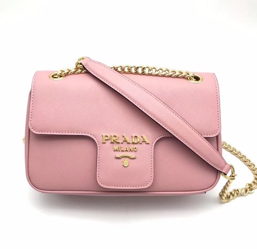 Borsa prada rosa con patta - prada,