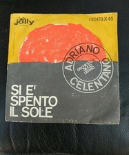  ADRIANO CELENTANO  45 GIRI SI È SPENTO IL SOLE / LA MEZZA LUNA  JOLLY (1429)