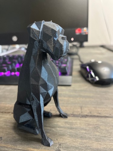 Statua figura cane plastica - in,