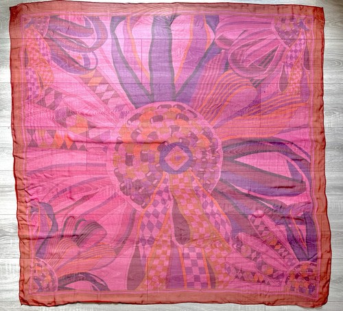Foulard soie rouge rose les - soie, “les