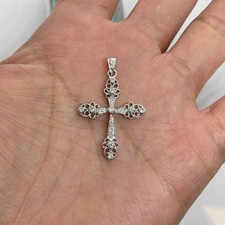 Ciondolo croce antica rotonda