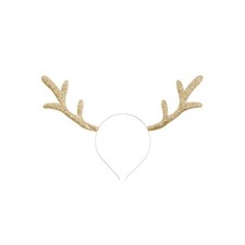 Cerchietto Corna Renna Dorate Travestimenti Natale misura 34.5 x 22 cm