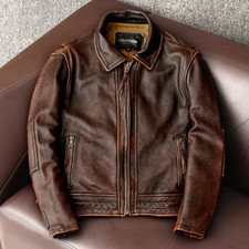 Giacca uomo moto vintage cafe - giacca,