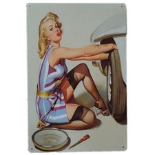 Targa pin up cambio gomma