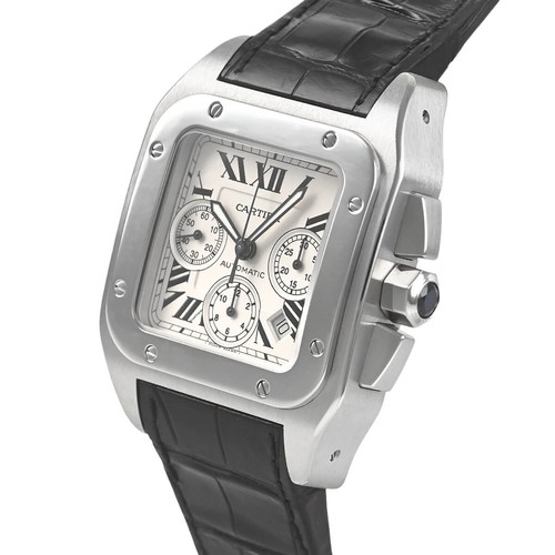 Cartier santos 100 - santos, chrono