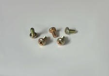 5x Vite Testa Pan M5x10 Giallo