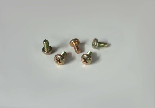 Vite testa pan m5x10 - 5x, giallo