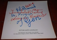 PITTORI NAIFS NAÏFS IUGOSLAVI SCUOLA DI HLEBINE CATALOGO MOSTRA TEOLO GENERALIC