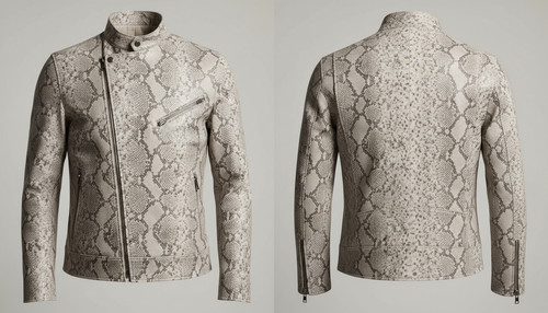 Giacca pelle uomo con - pelle,