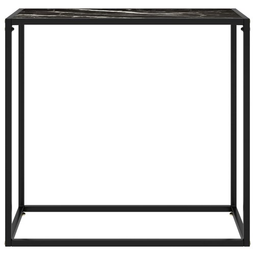 Tavolo consolle nero 80x35x75 - nero,