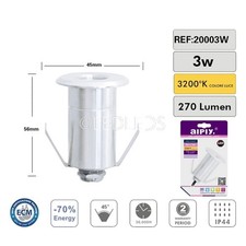 FARETTO INCASSO IP66 LUCE