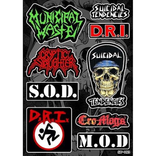 Adesivi thrash metal dri - adesivi,