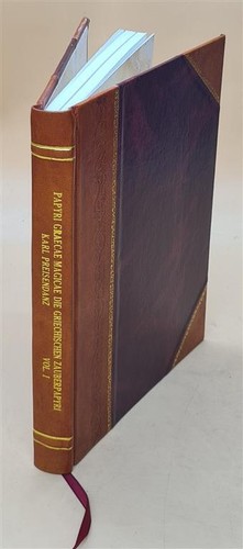 Papyri graecae magicae die - :,