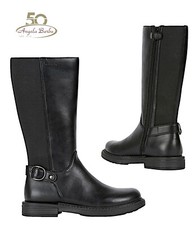 Stivali Geox da Donna per Ragazza in pelle al Polpaccio elasticizzati stivaletti