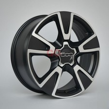 4 cerchi lega fiat 500x sport r17 nero opaco diamantato lt002767