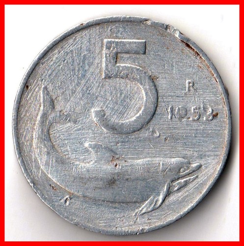 Italy lire 1953 vg - 5,
