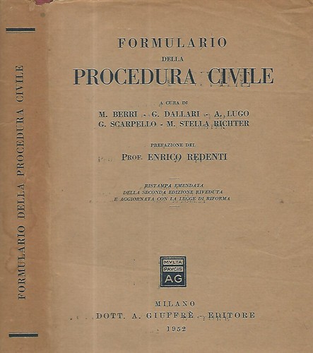Formulario della procedura - formulario,