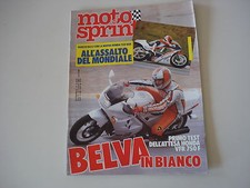 MOTOSPRINT 10/1986 PROVE MOTO HONDA CR 500 R/VFR 750 F/SUZUKI DR 600 S