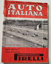 AUTO ITALIANA 16 1950 gp F1 MONZA PESCARA GERMANIA AOSTA S.BERNARDO SENIGALLIA