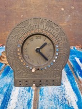 Orologio Astronomico Da Tavolo Copernico Calendario Perpetuo Ottone Vintage 60's