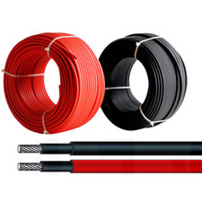 CAVO SOLARE PER FOTOVOLTAICO ROSSO NERO H1Z2Z2-K 4mm 6mm i FG21 certificati TUV