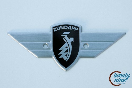 Zündapp placca nera logo