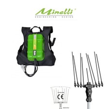 KIT ABBACCHIATORE + BATTERIA AL LITIO A ZAINO 12V 45,0Ah 3,5Kg CON CARICABATTERI