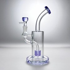 Tubo acqua viola 9" vetro bong