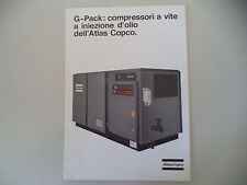- CATALOGO DEPLIANT BROCHURE ATLAS COPCO COMPRESSORI G-PACK - ANNO 1979