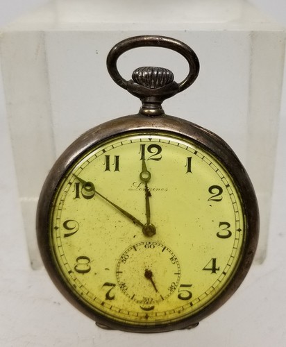 Antique silver cased longines - antique,