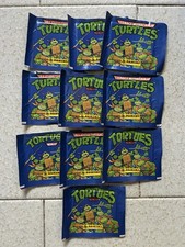 10 BUSTINE SIGILLATE TARTARUGHE NINJA TURTLES PANINI 1995 SEALED CHIUSE OTTIME!!