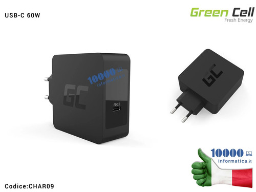 Alimentatore usb 60w green - alimentatore,