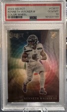 2022 Panini Select Kenneth Walker III COLOR WHEEL Astuccio Hit #CW17 (RC) PSA 10
