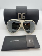 DOLCE & GABBANA occhiali Bianchi Lente Scura sole DG sunglasses M.in Italy CE