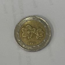 moneta da 2 euro rara ,fiori