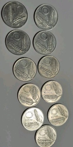 Monete lire dal 1970 - 10, al